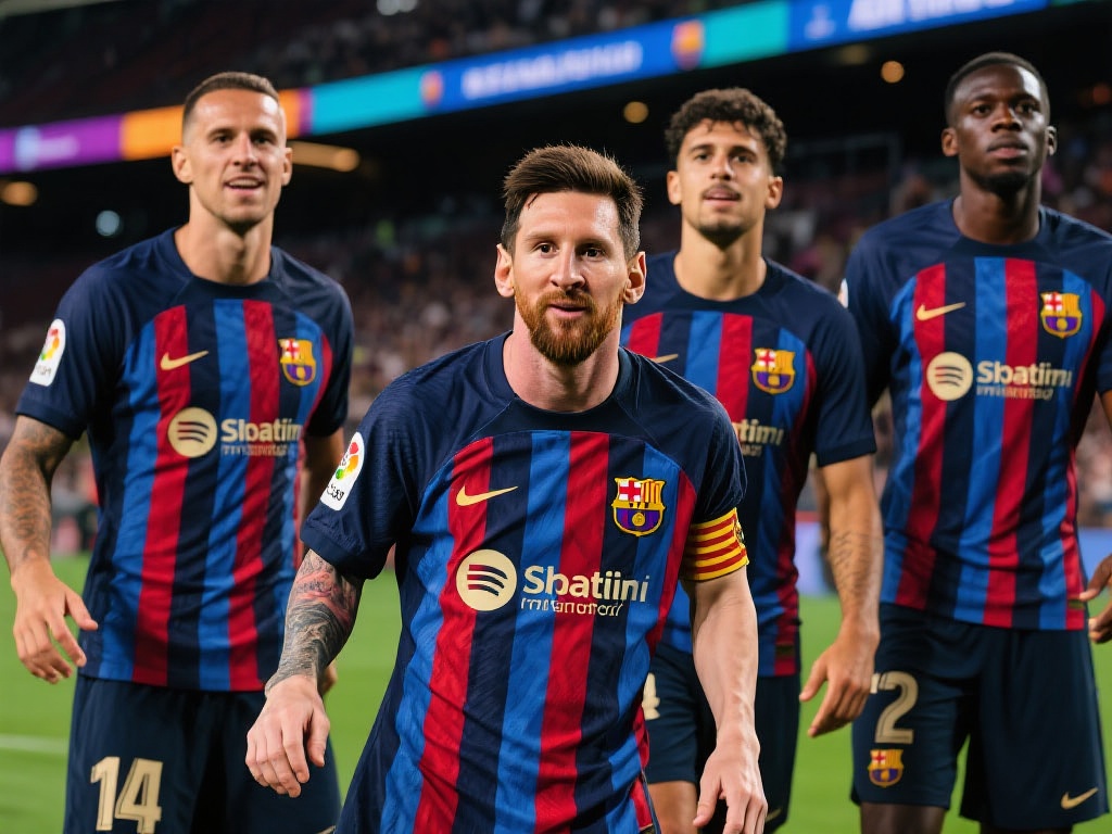 梅西领衔迈阿密国际首发,巴萨四名宿同场竞技 迈阿密国际的阵容中除了梅西,还有另外三位